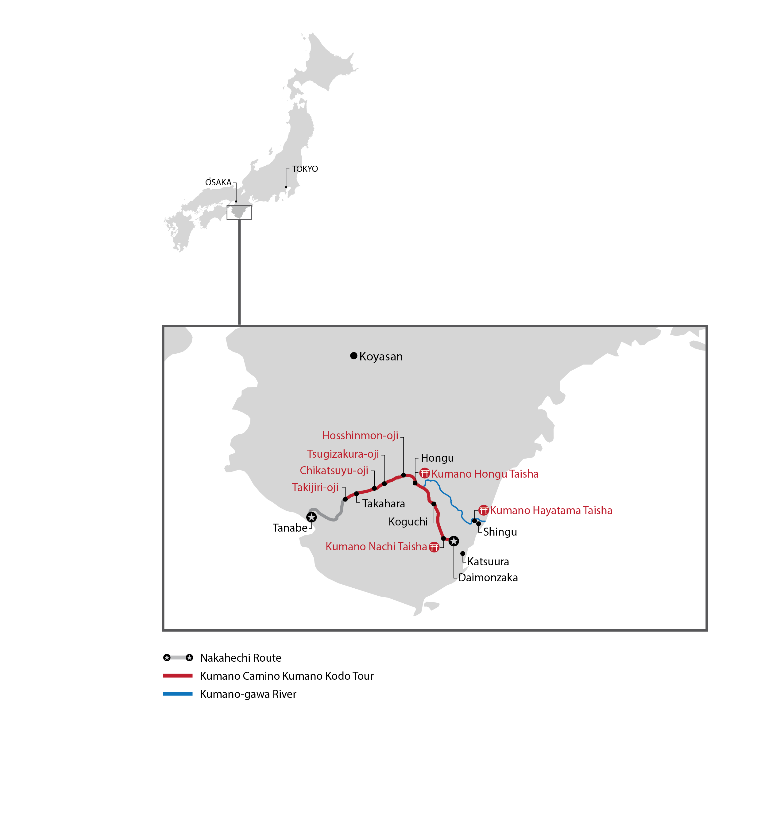 Kumano Kodo Map