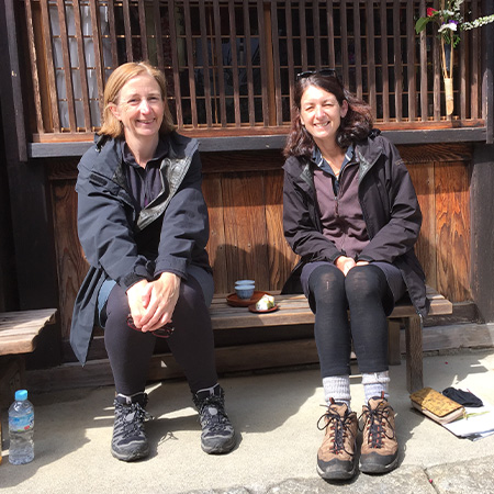 Carolyn Abbey and Alison Weber, Japanese speaking walking tour guides